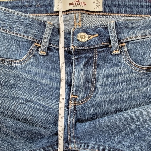 EUC Hollister Straight Leg Jeans Size 3r (26wx29l) - Picture 6 of 9